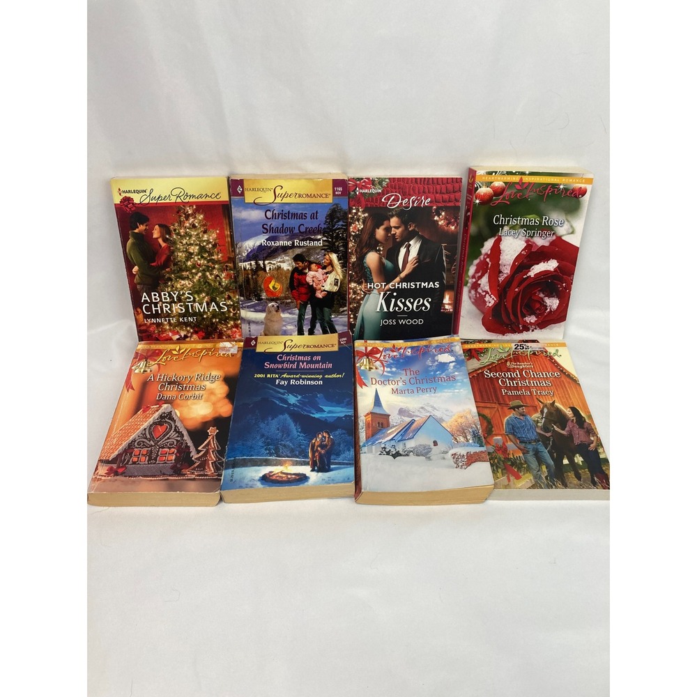 Christmas Romance Paperback Lot of 8 Harlequin Love Inspired Holiday Romance